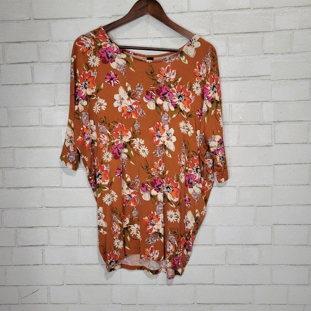 Angie cute floral short sleeve top